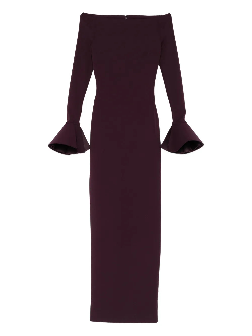 Solace London Anica Maxi Dress — Purple — Size XS — Front View