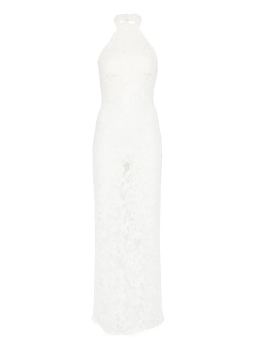 Manuri Cherie Lace Maxi Dress — White — Size XS — Front View