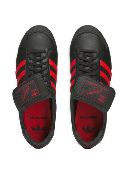 adidas X Willy Chavarria Jabbar Low Black/Red Sneakers — Black — Size US M 8 - US W 9.5 — Side View