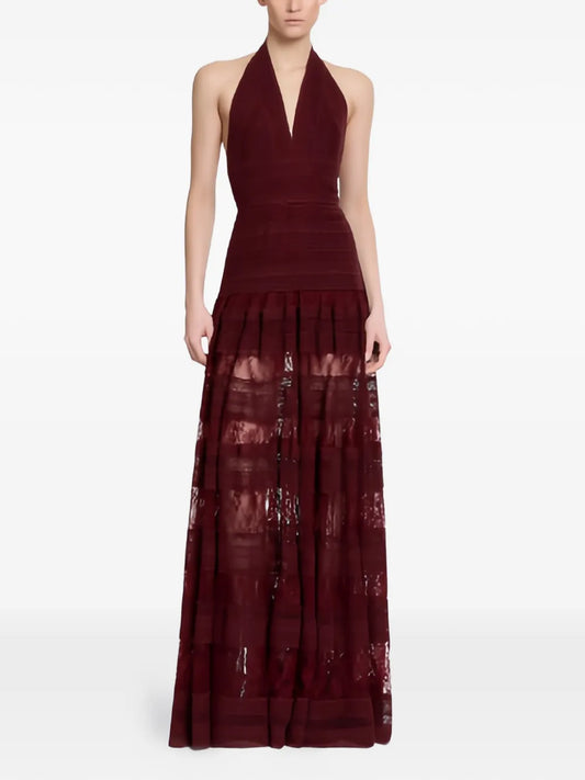 Elie Saab Lace Halterneck Elie Saab Dress — Same as shown — Size XS — Front View