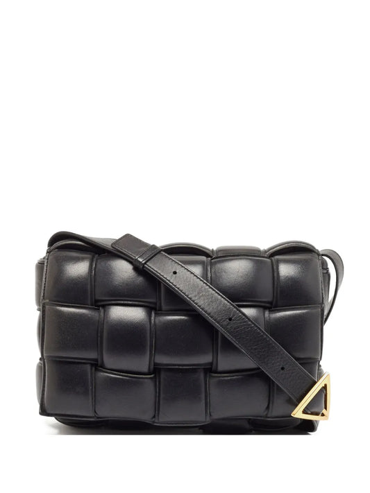 Bottega Veneta Pre Owned Quilted Leather Shoulder Bag — Same as shown — Size One Size — Front View