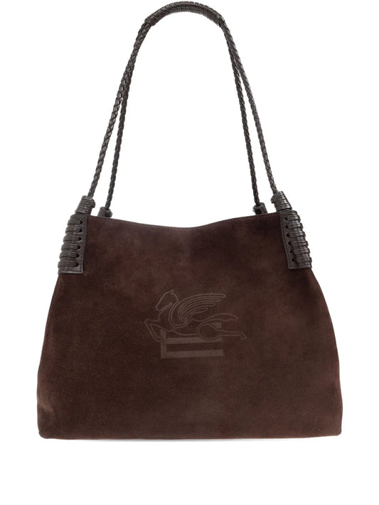 Etro Suede Shoulder Bag — Same as shown — Size One Size — Front View