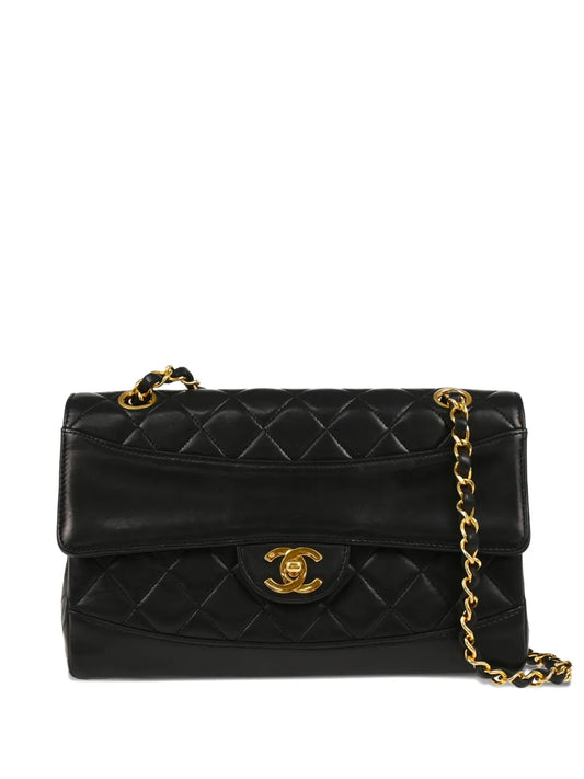 Chanel Pre Owned 1990 Diamond Quilted Shoulder Bag — Same as shown — Size One Size — Front View
