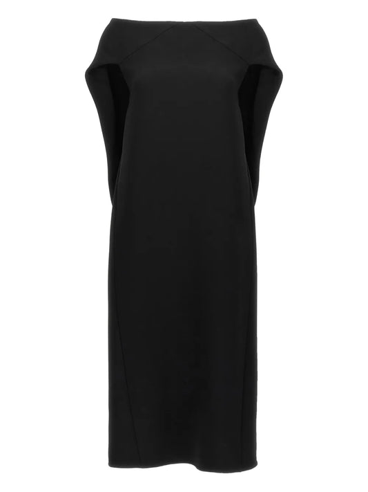 The Row Off The Shoulder Dress — Black — Size XS — Front View