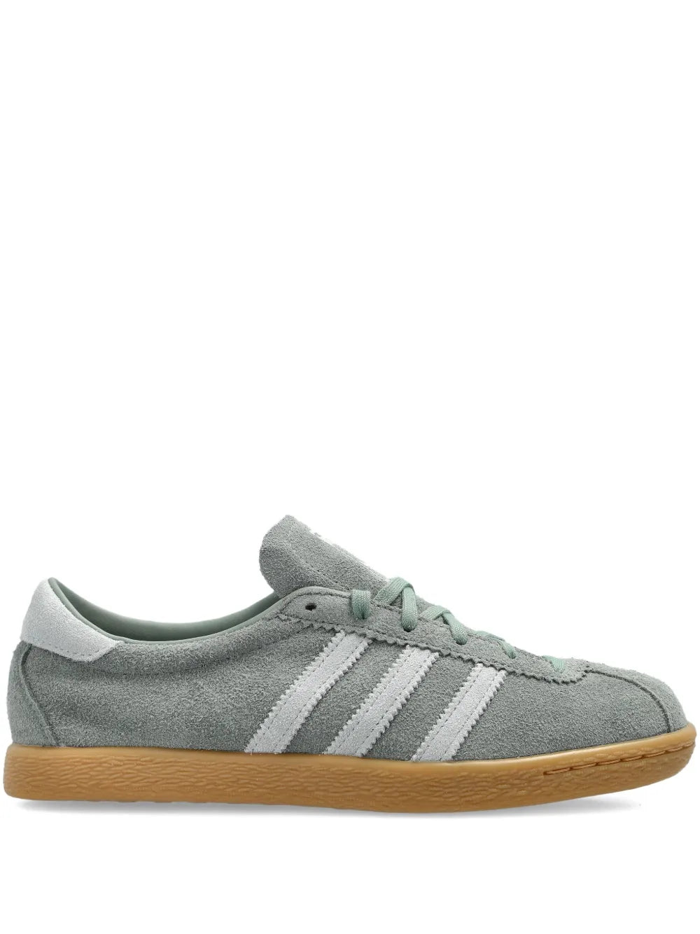 adidas Tobacco Suede Sneakers — Light Green — Size US M 11.5 - US W 13 — Front View