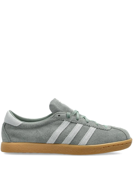 adidas Tobacco Suede Sneakers — Light Green — Size US M 11.5 - US W 13 — Front View