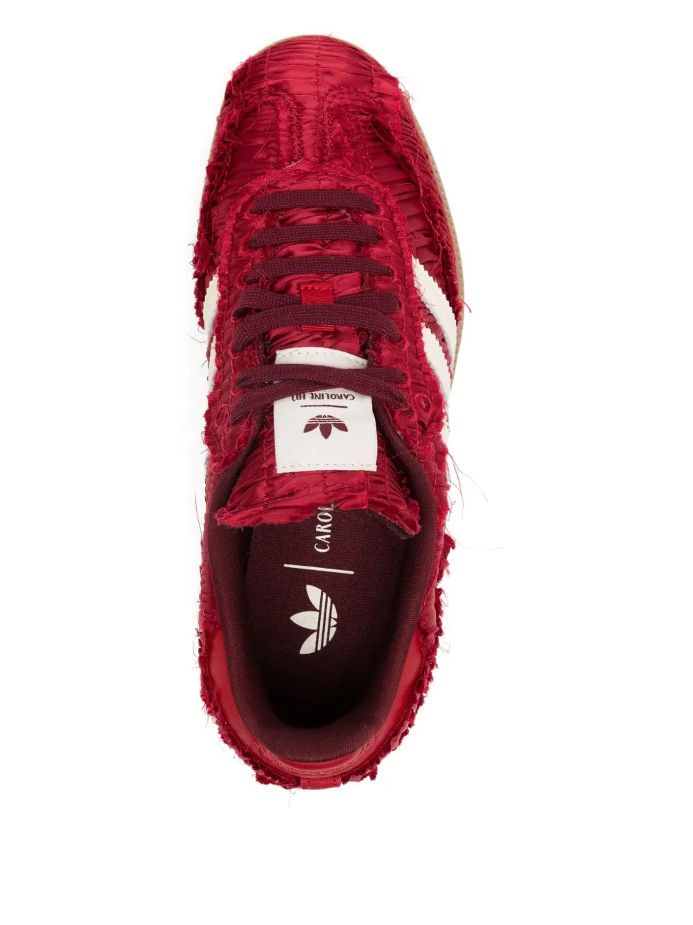 adidas X Caroline H?Samba — Red — Size US M 10 - US W 11.5 — Top View
