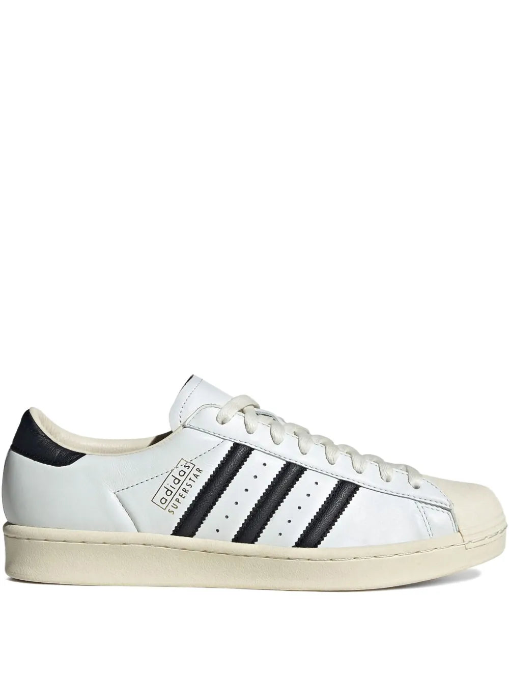 adidas Superstar Vintage White/Black/Antique Sneakers — White — Size US M 9.5 - US W 11 — Front View