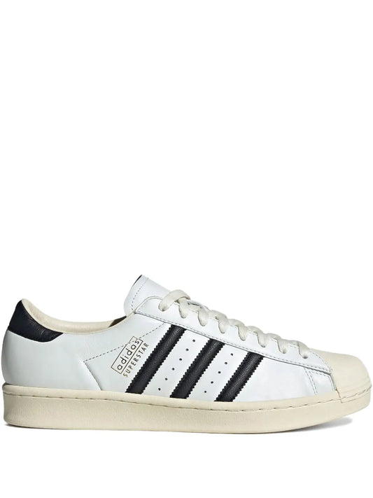 adidas Superstar Vintage White/Black/Antique Sneakers — White — Size US M 9.5 - US W 11 — Front View