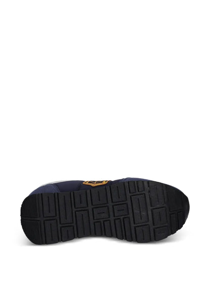 Aeronautica Militare Patch-Detail Sneakers — Navy Blue — Size US M 5.5 - US W 7 — Top View