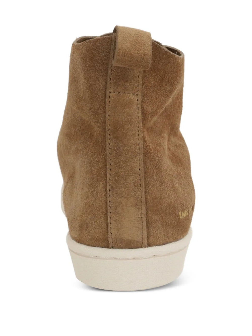 adidas Suede High-Top Sneakers — Brown — Size US M 4 - US W 5.5 — Back View