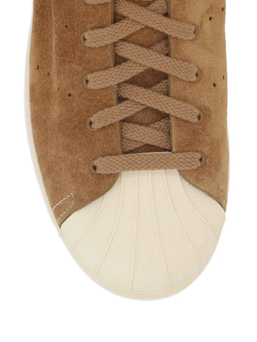 adidas Suede High-Top Sneakers — Brown — Size US M 4 - US W 5.5 — Top View