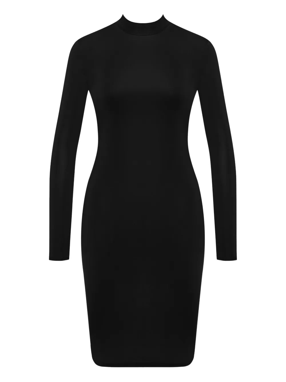 Maison Close Pure Tentation Long Sleeve Backless Dress — Black — Size XS — Front View