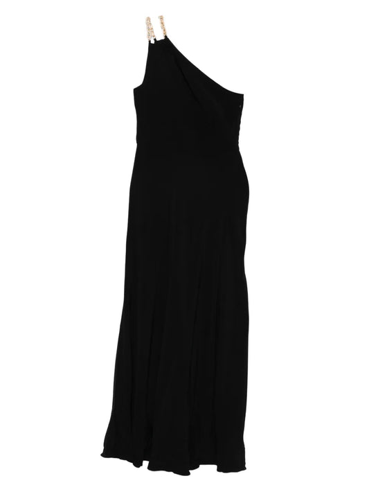 Bash Chain Embellished Maxi Dress — Black — Size XS — Front View