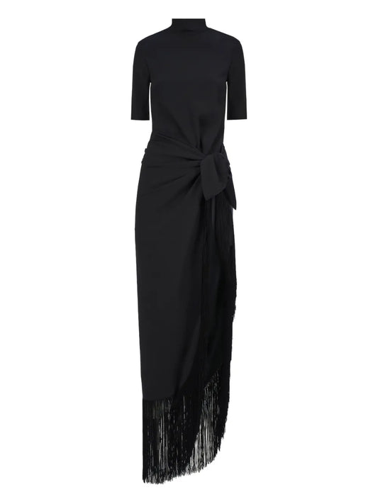 Taller Marmo Athena Dress — Black — Size S — Front View
