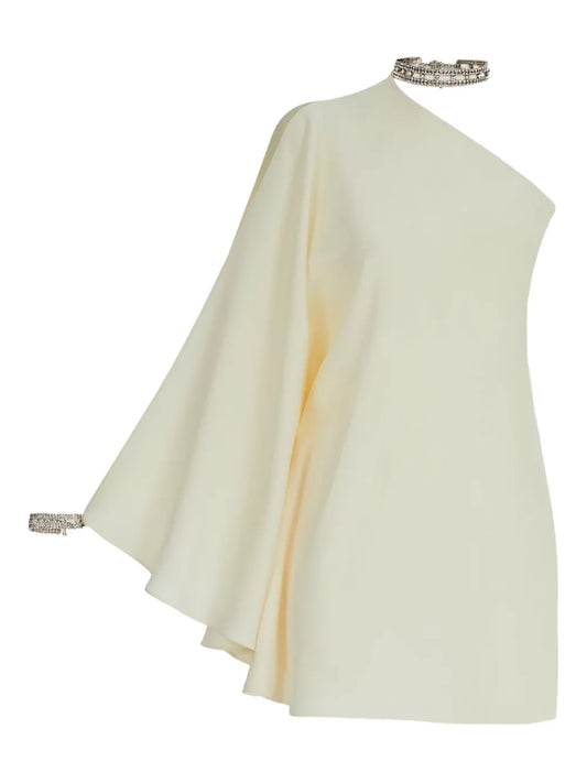 Taller Marmo Bolkan Mini Dress — Beige — Size XS — Front View