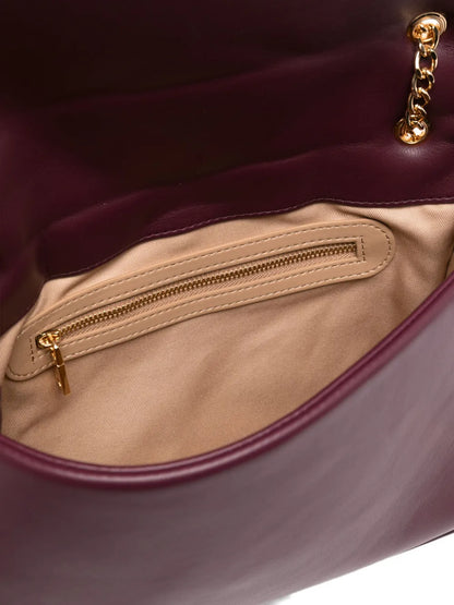 Love Moschino Quilted Logo Plaque Shoulder Bag — Same as shown — Size One Size — Detail View