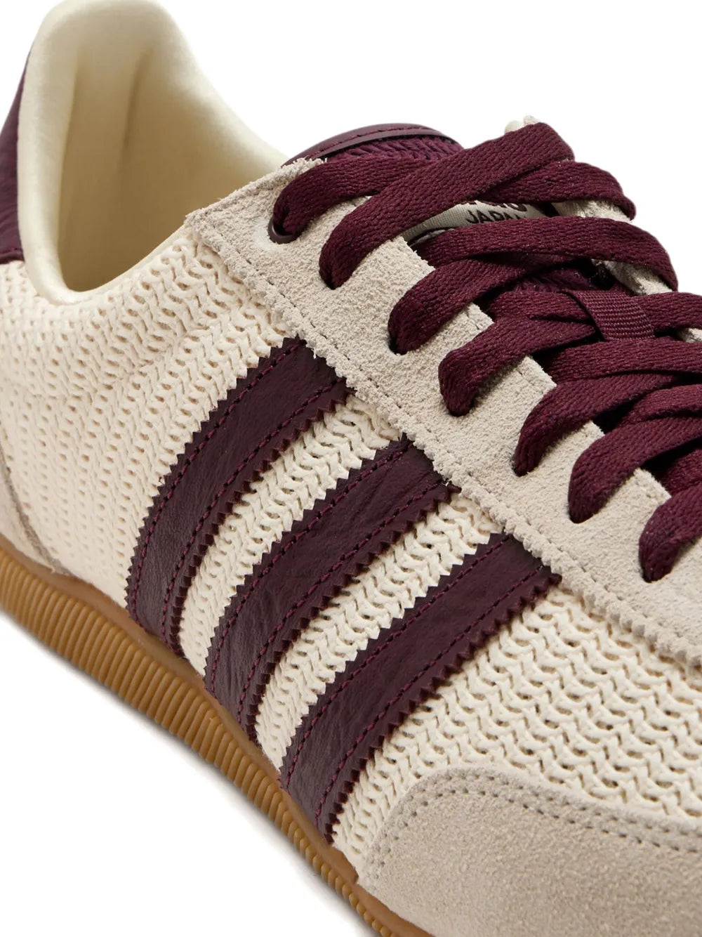adidas Three-Stripes Mesh Low-Top Sneakers — Beige — Size US M 9.5 - US W 11 — Back View