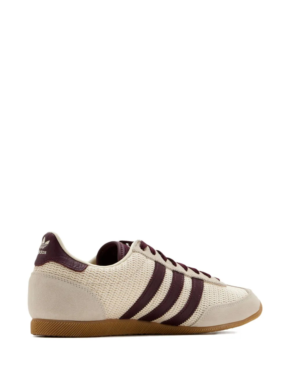adidas Three-Stripes Mesh Low-Top Sneakers — Beige — Size US M 9.5 - US W 11 — Top View