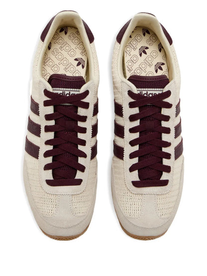 adidas Three-Stripes Mesh Low-Top Sneakers — Beige — Size US M 9.5 - US W 11 — Side View