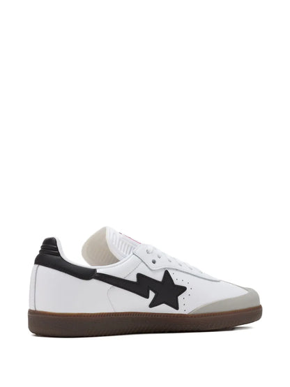 adidas X Bape Samba Sneakers — White — Size US M 8 - US W 9.5 — Back View