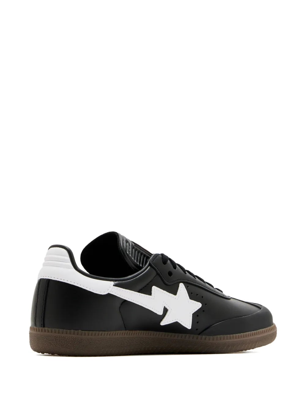 adidas X Bape Samba Sneakers — Black — Size US M 8 - US W 9.5 — Top View