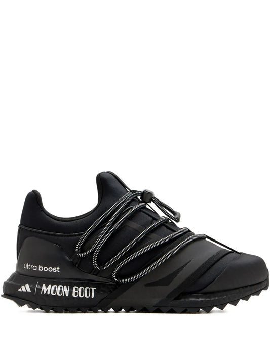 adidas X Moon Boot Sneakers — Black — Size US M 6 - US W 7.5 — Front View