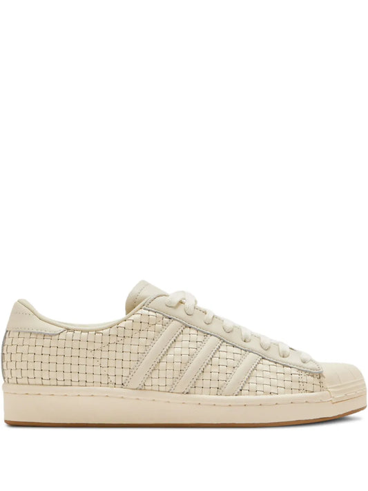 adidas Superstar Sneakers — Beige — Size US M 10.5 - US W 12 — Front View