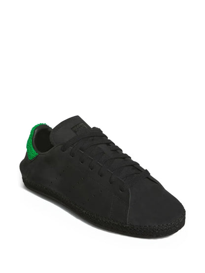 adidas Stan Smith Core Black/Green Sneakers — Black — Size US M 8 - US W 9.5 — Side View