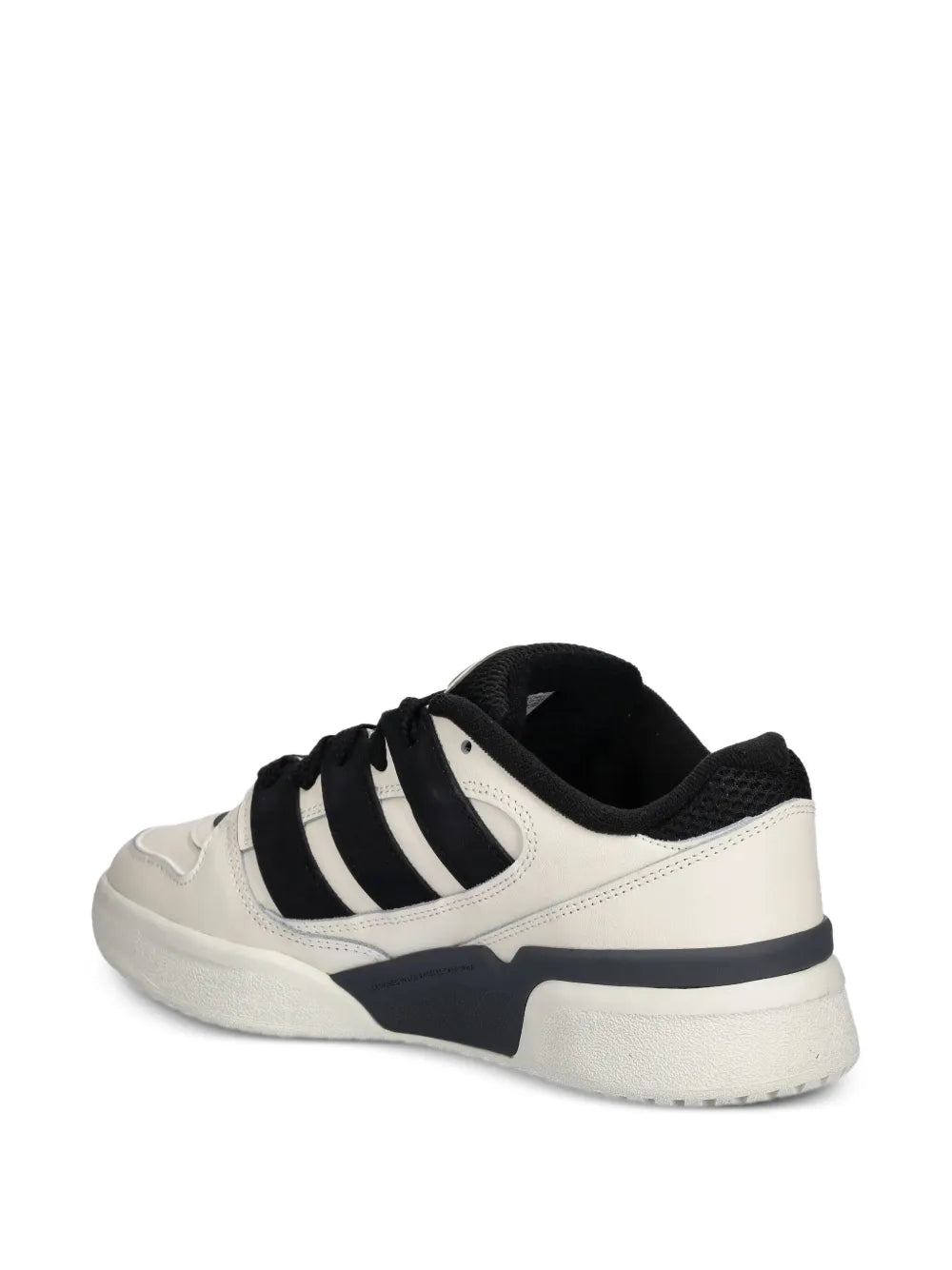adidas Three-Stripes Leather Trainers — Off-White — Size US M 9.5 - US W 11 — Back View