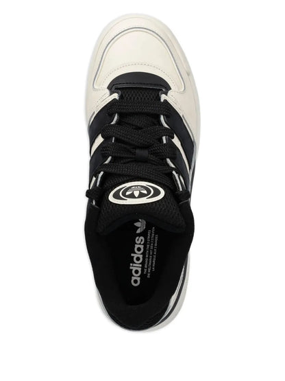 adidas Three-Stripes Leather Trainers — Off-White — Size US M 9.5 - US W 11 — Top View
