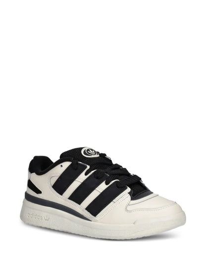 adidas Three-Stripes Leather Trainers — Off-White — Size US M 9.5 - US W 11 — Side View