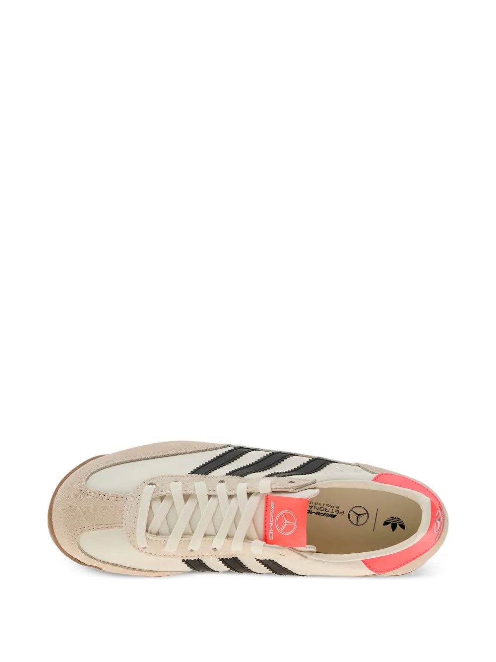 adidas X Mercedes Amg Sl 72 Rs Sneakers — White, Pink / Black — Size US M 6 - US W 7.5 — Top View