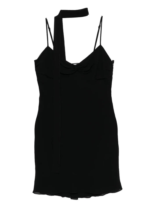 Reformation Iryna Dress — Black — Size XS — Front View