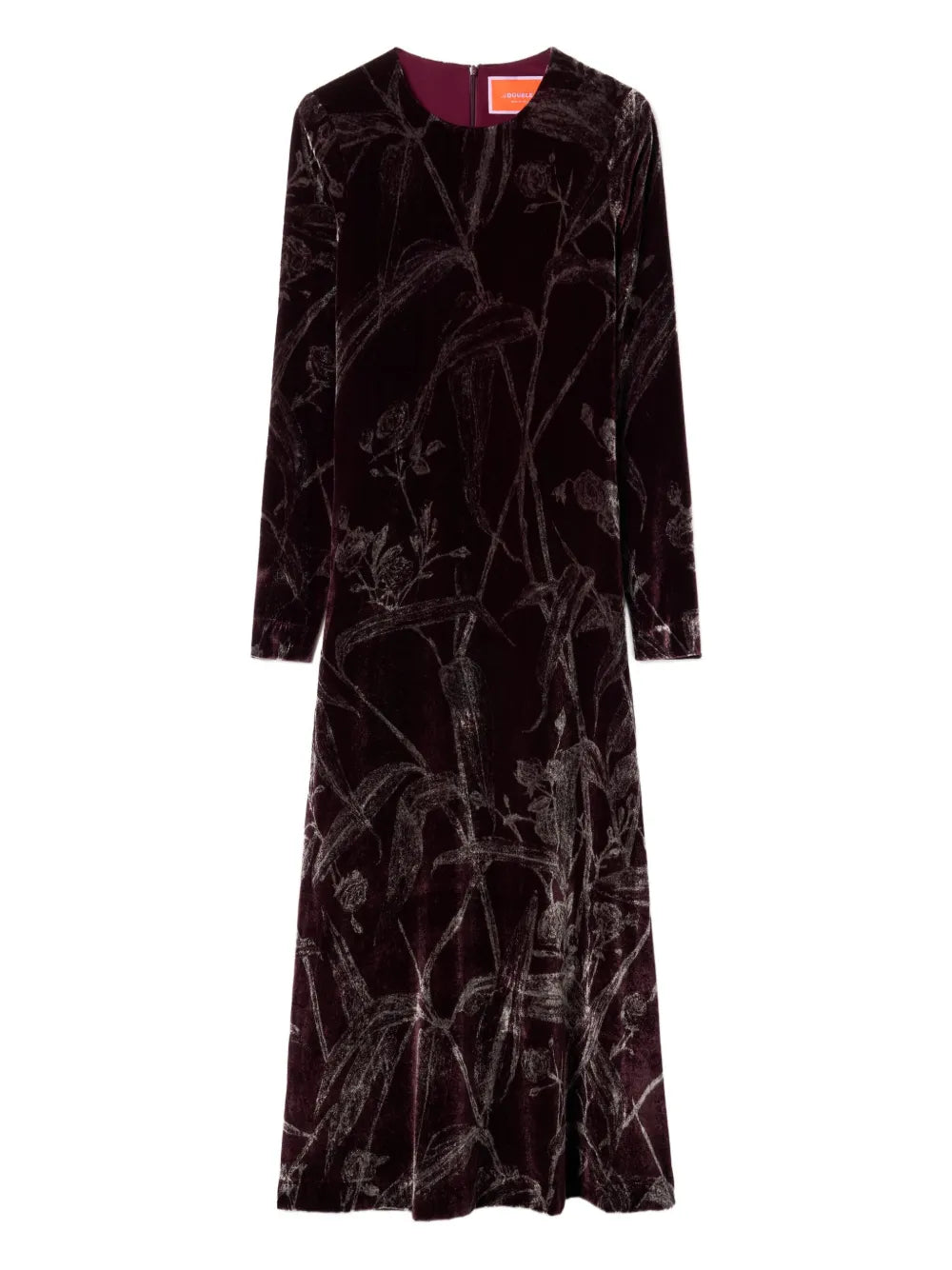 La Doublej Long Sleeve Bamboo Print Maxi Dress — Same as shown — Size M — Front View