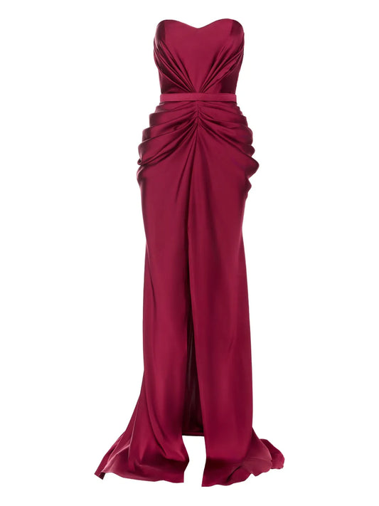 Ana Radu Strapless Draped Maxi Dress — Same as shown — Size XS — Front View