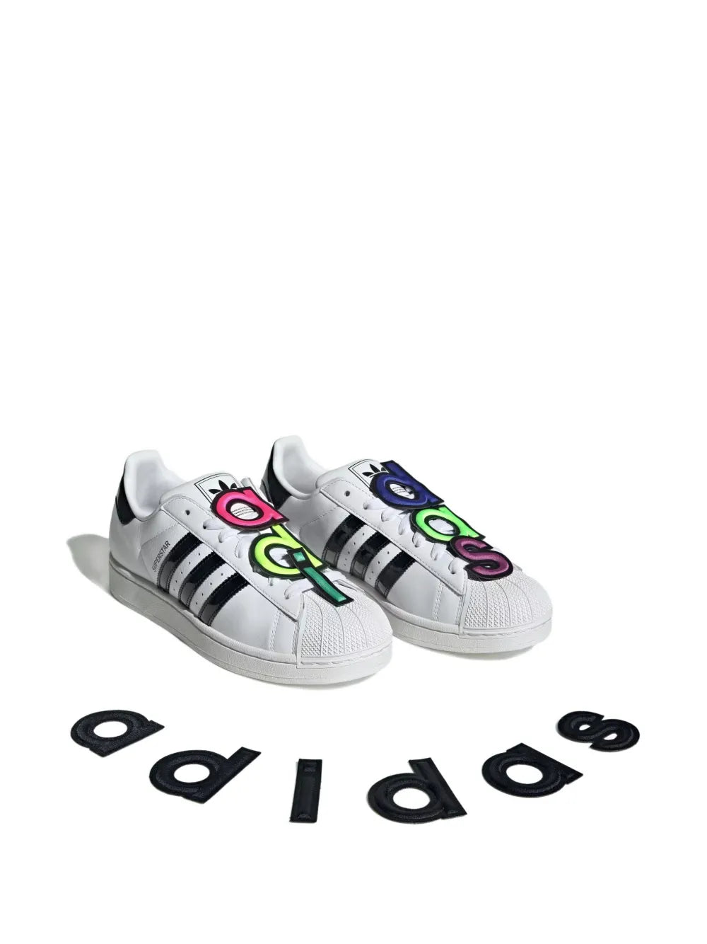 adidas Superstar Ii Jeremy Scott - White Sneakers — White — Size US M 4 - US W 5.5 — Side View