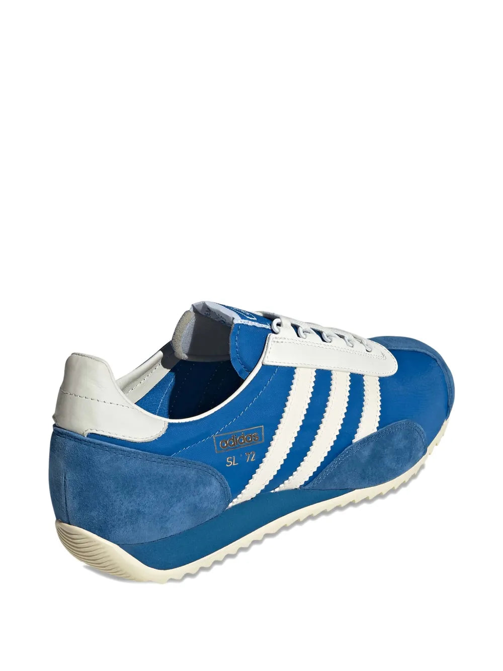 adidas Sl 72 Three-Stripe Sneakers — Royal Blue — Size US M 9 - US W 10.5 — Detail View