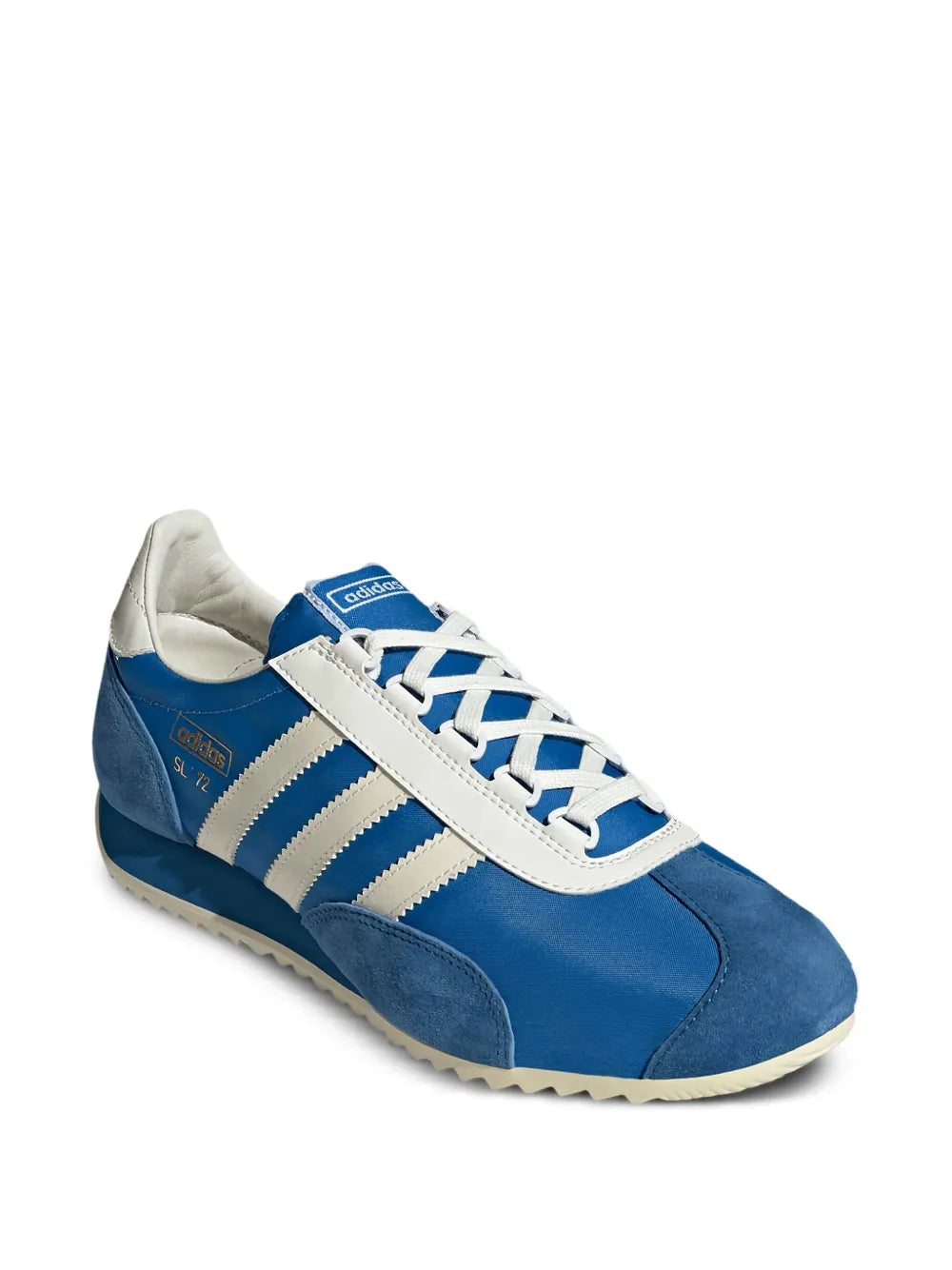 adidas Sl 72 Three-Stripe Sneakers — Royal Blue — Size US M 9 - US W 10.5 — Side View