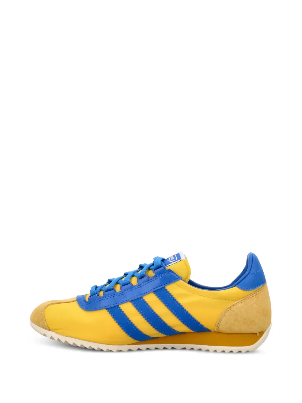 adidas Sl 72 Three-Stripe Sneakers — Yellow — Size US M 9 - US W 10.5 — Top View