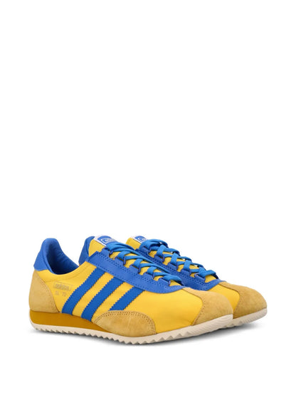 adidas Sl 72 Three-Stripe Sneakers — Yellow — Size US M 9 - US W 10.5 — Side View