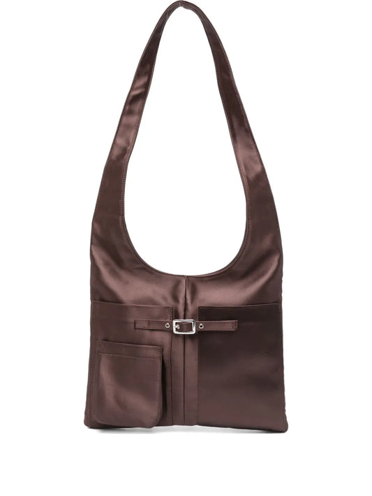 Gimaguas Blanca Satin Shoulder Bag — Same as shown — Size One Size — Front View