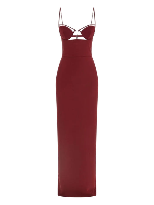 Nensi Dojaka V Wire Maxi Dress — Same as shown — Size XS — Front View
