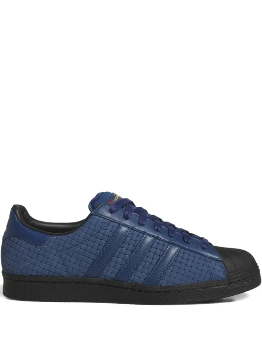 adidas Superstar Adv Arrow & Beast - Night Marine Sneakers — Dark Blue — Size US M 4 - US W 5.5 — Front View