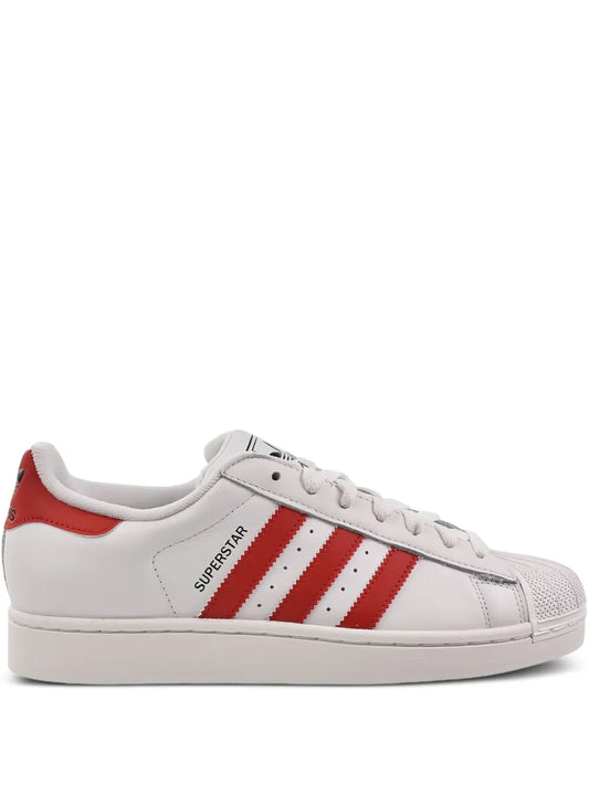 adidas Superstar Ii Cloud White/Better Scarlet Sneakers — White — Size US M 4 - US W 5.5 — Front View