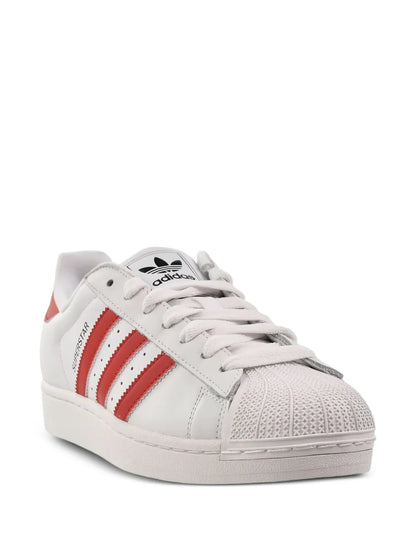 adidas Superstar Ii Cloud White/Better Scarlet Sneakers — White — Size US M 4 - US W 5.5 — Side View