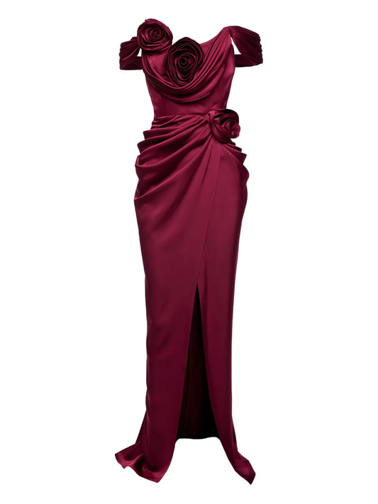 Ana Radu Rose Embellishment Maxi Dress — Same as shown — Size XS — Front View