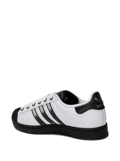 adidas Superstar Ii Shell-Toe Striped Sneakers — White — Size US M 4 - US W 5.5 — Back View
