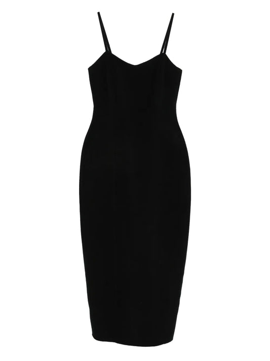 Rohe Sculptural Double Face Dress — Black — Size XS — Front View
