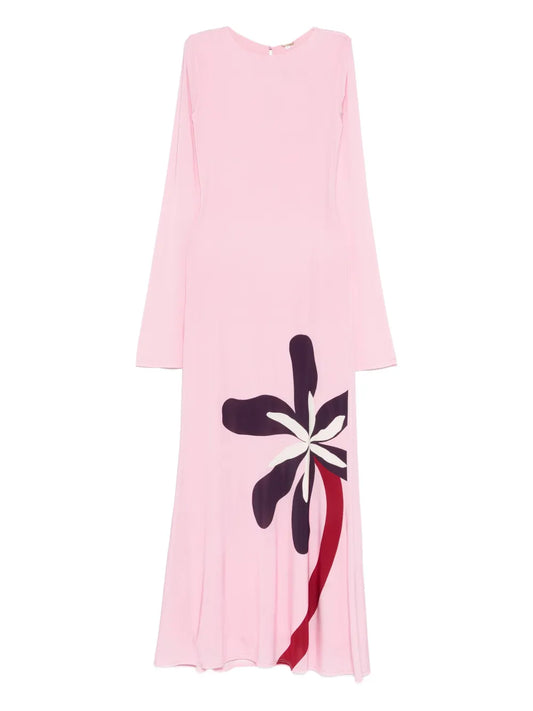 Cala De La Cruz Amay Maxi Dress — Pink — Size XS — Front View